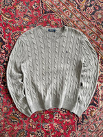 Ralph Lauren Cable Knit Crewneck Jumper (M)