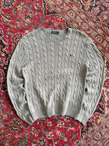 Ralph Lauren Cable Knit Crewneck Jumper (M)