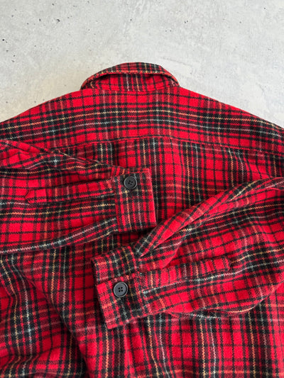 90's Valentino Jeans Wool Tartan Overshirt (XXL)