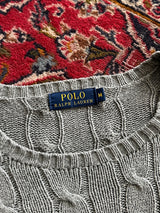 Ralph Lauren Cable Knit Crewneck Jumper (M)