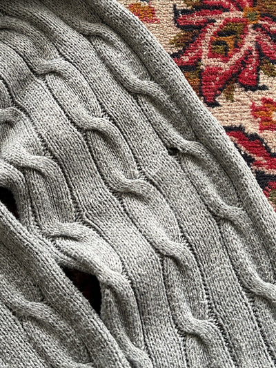 Ralph Lauren Cable Knit Crewneck Jumper (M)
