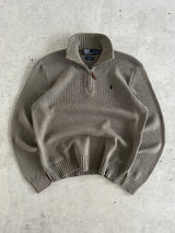 Ralph Lauren 1/4 Zip Pullover Knit Jumper (M)