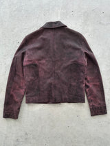 90's Versus Versace Zip Up Leather Biker Jacket (Women's XS/S)