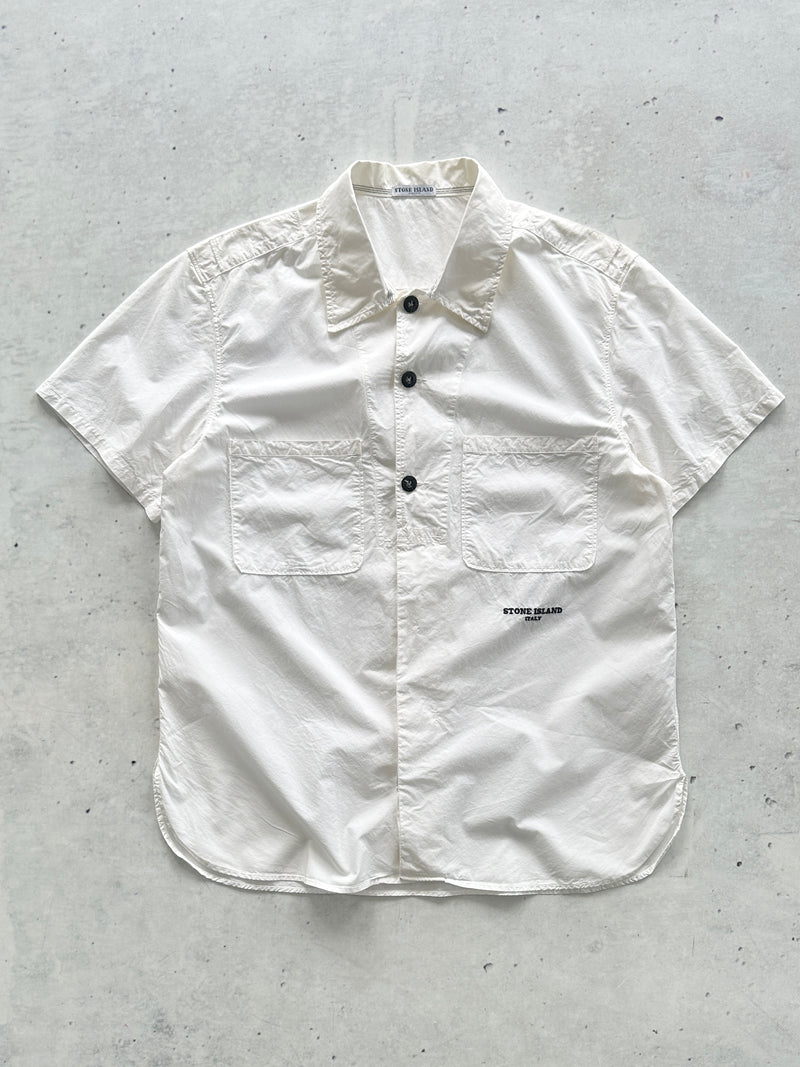 SS/06 Stone Island Embroidered Spell Out Shirt (M)