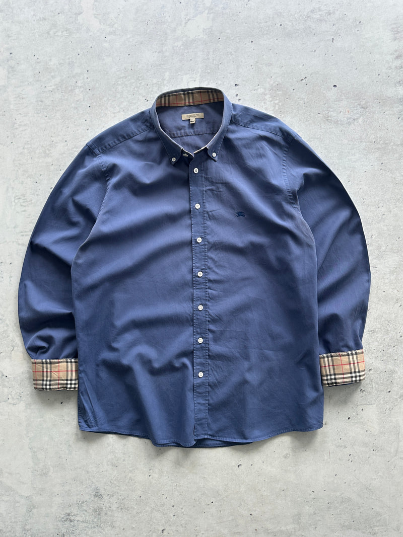 00's Burberry Nova Check Long Sleeve Shirt (XL)