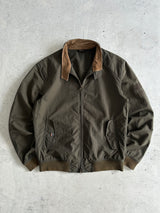 Barbour wax Steve McQueen Rectifier Zip Up Harrington Jacket (M)