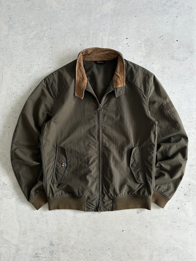 Barbour wax Steve McQueen Rectifier Zip Up Harrington Jacket (M)