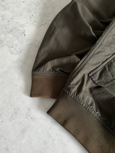 Barbour wax Steve McQueen Rectifier Zip Up Harrington Jacket (M)