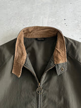 Barbour wax Steve McQueen Rectifier Zip Up Harrington Jacket (M)