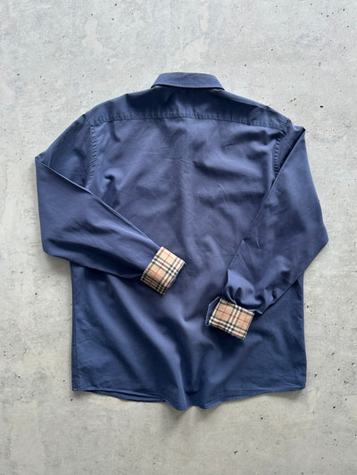 00's Burberry Nova Check Long Sleeve Shirt (XL)