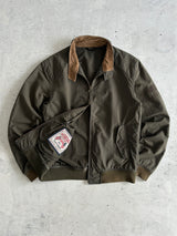 Barbour wax Steve McQueen Rectifier Zip Up Harrington Jacket (M)