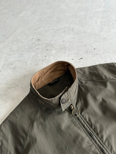 Barbour wax Steve McQueen Rectifier Zip Up Harrington Jacket (M)