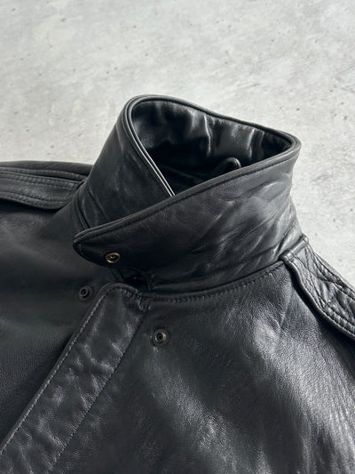 Vintage Avirex A-2 Cobras Zip Up Leather Jacket (L)
