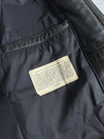 Vintage Avirex A-2 Cobras Zip Up Leather Jacket (L)