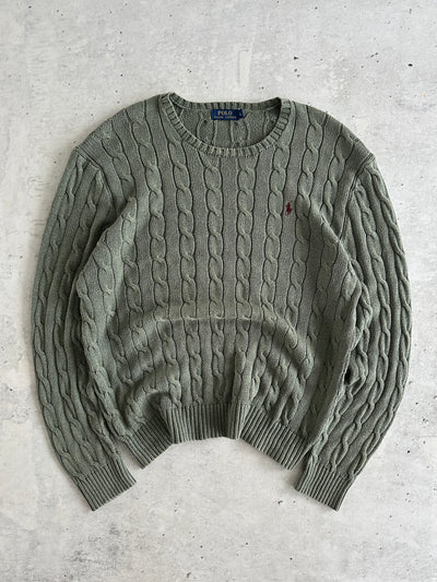 Ralph Lauren Crewneck Cable Knit Jumper (XL)