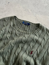 Ralph Lauren Crewneck Cable Knit Jumper (XL)