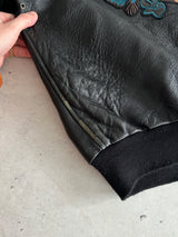 Vintage Avirex A-2 Cobras Zip Up Leather Jacket (L)