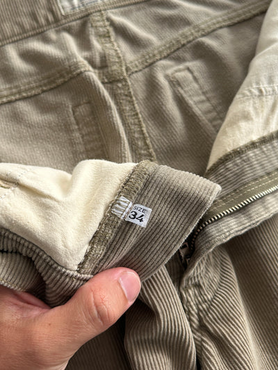 Vintage Armani Jeans Straight Leg Corduroy Trousers (W34 x L30)