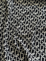 Dolce & Gabbana D&G Monogram 3/4 Sleeve Top (Women's S)