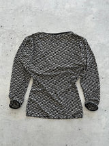 Dolce & Gabbana D&G Monogram 3/4 Sleeve Top (Women's S)