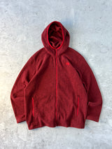 The North Face zip up hooded fleece (XXL)