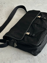 Prada Nylon Buckle Crossbody / Messenger Bag (One Size)