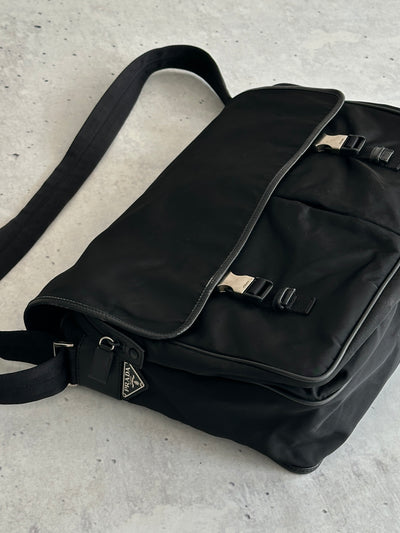 Prada Nylon Buckle Crossbody / Messenger Bag (One Size)