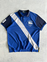 Ralph Lauren Big Logo Stripe Polo Shirt (XXL)