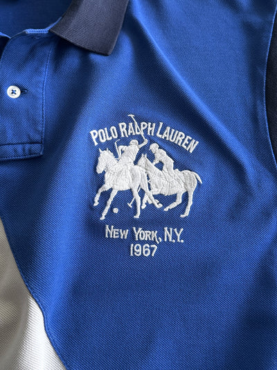 Ralph Lauren Big Logo Stripe Polo Shirt (XXL)