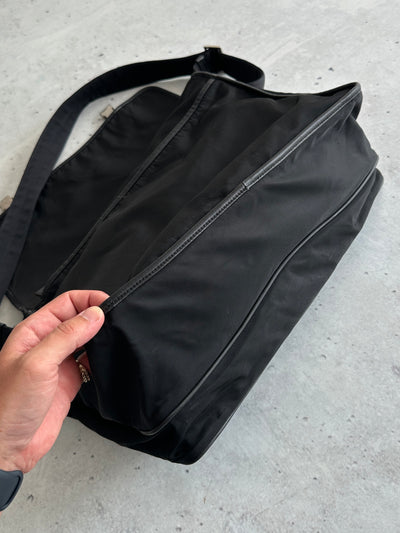 Prada Nylon Buckle Crossbody / Messenger Bag (One Size)