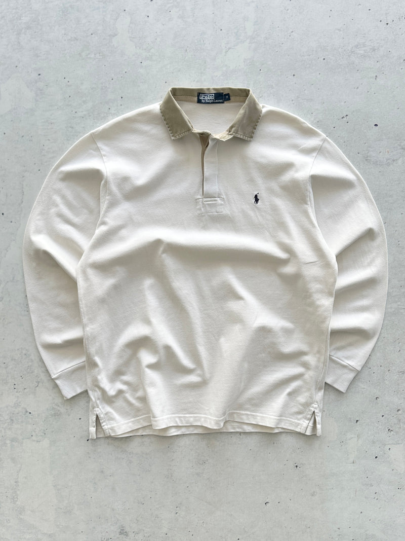 90's Ralph Lauren Heavyweight Rugby Shirt (L)