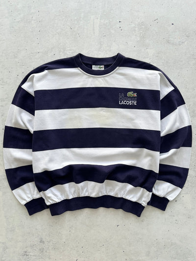 80's Chemise Lacoste Stripe Pullover Jumper (L)