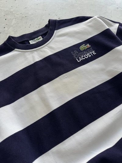 80's Chemise Lacoste Stripe Pullover Jumper (L)