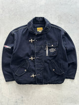 90's Energie Fireman clasp contrast stitch canvas Jacket (L)