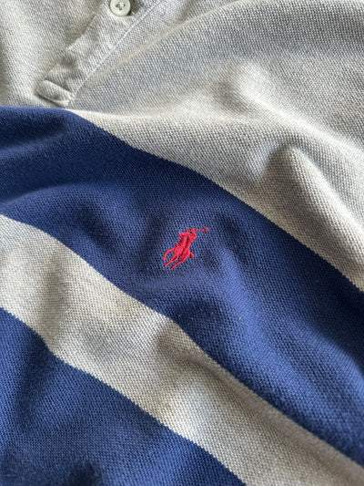 Ralph Lauren Stripe Long Sleeve Polo Shirt (XL)