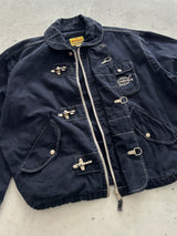 90's Energie Fireman clasp contrast stitch canvas Jacket (L)