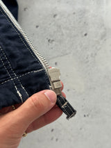 90's Energie Fireman clasp contrast stitch canvas Jacket (L)