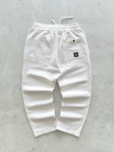 00's Stone Island Patch Logo Heavyweight Sweat Pants (S/M)