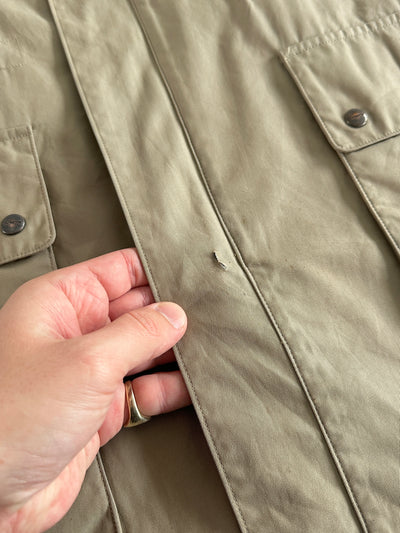 90's Burberry Nova Check Camden Car Coat (L)