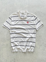Vintage Christian Dior Embroidered Logo Stripe Polo Shirt (XL)