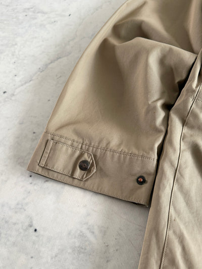 90's Burberry Nova Check Camden Car Coat (L)