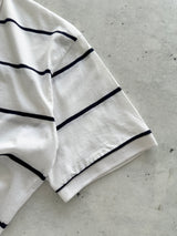 Vintage Christian Dior Embroidered Logo Stripe Polo Shirt (XL)