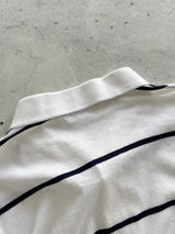Vintage Christian Dior Embroidered Logo Stripe Polo Shirt (XL)