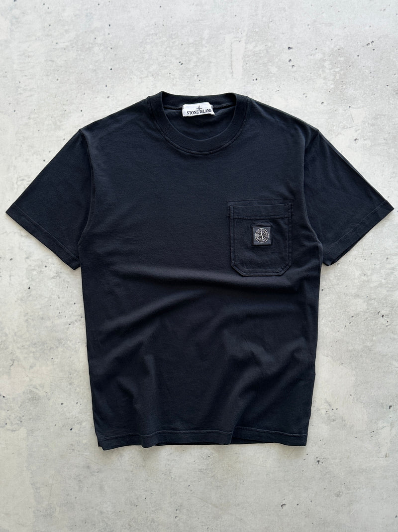 Stone Island Patch Logo Front Pocket T Shirt (S)