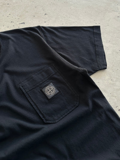 Stone Island Patch Logo Front Pocket T Shirt (S)