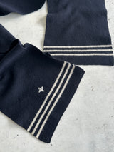00's Stone Island Denims marina Stripe Wool Scarf (One Size)