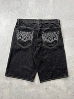 Avirex Embroidered Pocket Denim Shorts / Jorts (W38)