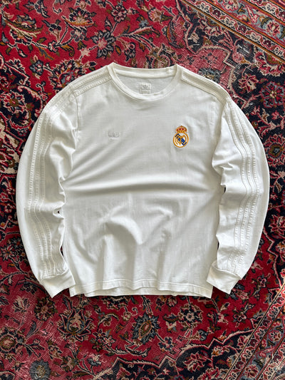 Adidas Trefoil Real Madrid Heavyweight Long Sleeve T Shirt (M)
