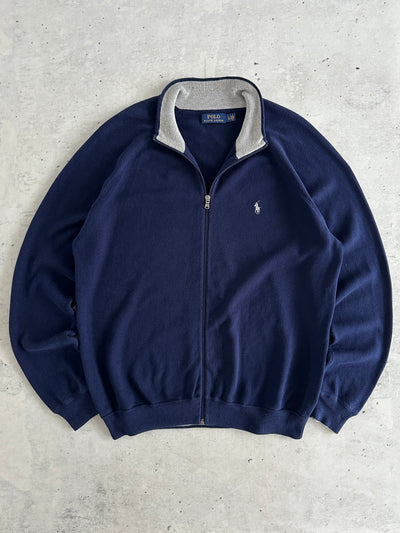 Ralph Lauren Zip Up Knit Jumper (XL)