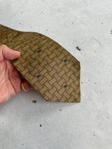 Vintage Burberry Silk Patterned Tie (One Size)